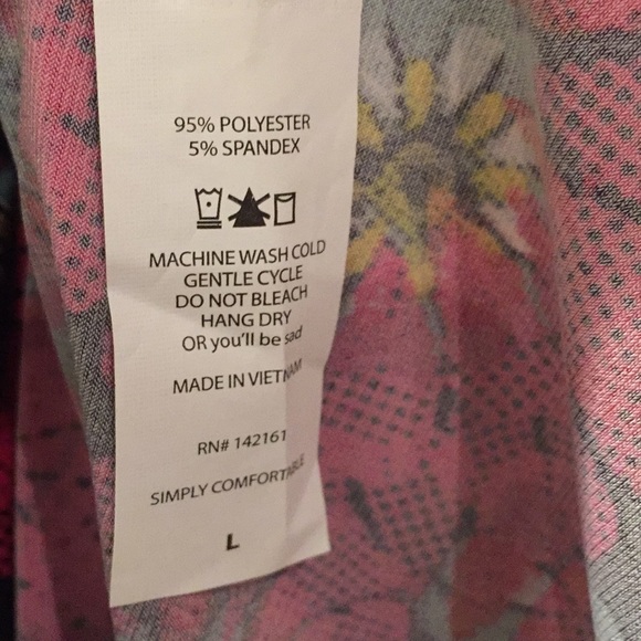 LuLaRoe Maxi Skirt floral Black background color size L LAST FINAL PRICE SALE - Picture 3 of 5